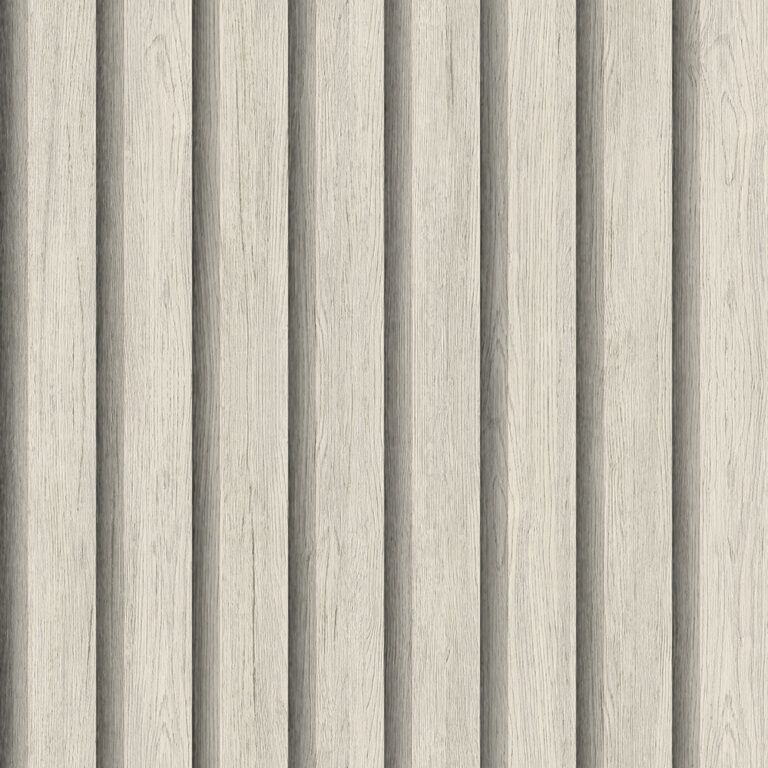 White wallpaper with a wood-grain pattern