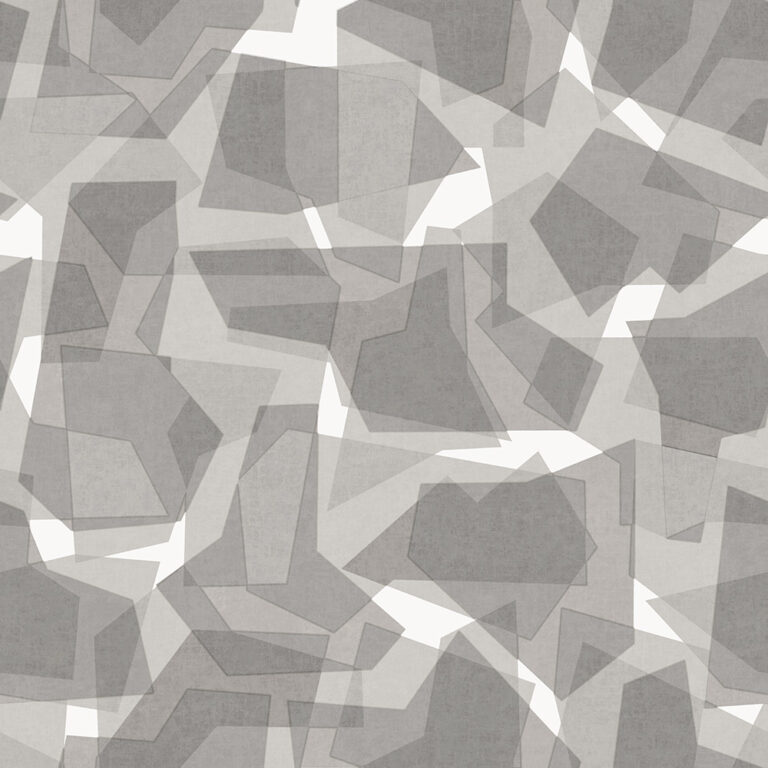 Gray wallpaper with a geometric pattern