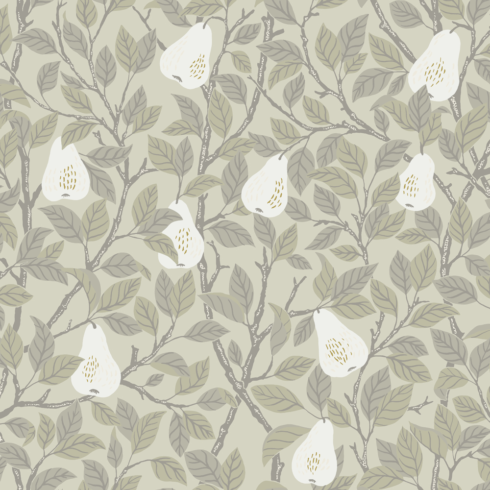 Beige tapet med Blad, , Frukt, Ungdom mönster