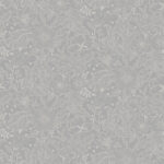 Gray wallpaper with a floral pattern