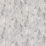 Gray wallpaper with a leaf pattern