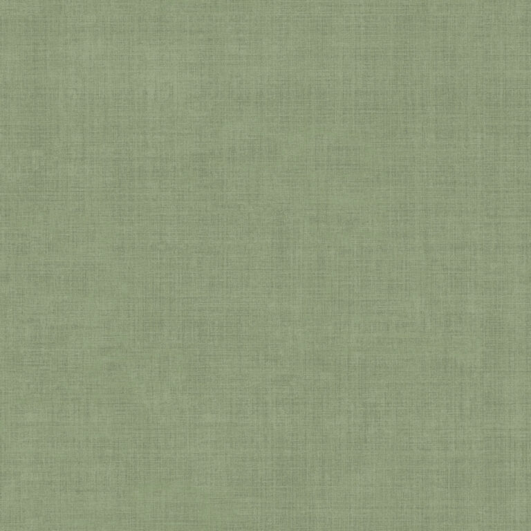 Green wallpaper with a solid-color, linen pattern