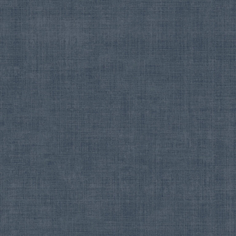 Blue wallpaper with a solid-color, linen pattern