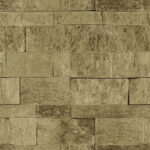 Brown, Yellow, Beige wallpaper with a stone and brick pattern