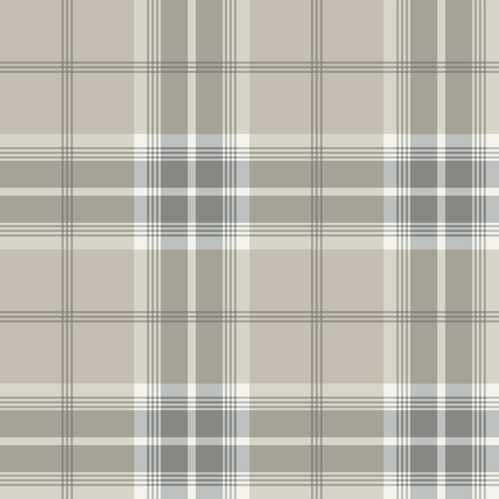 Beige Wallpaper with a Checkered Pattern