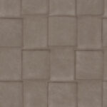Brown wallpaper with a checkered pattern