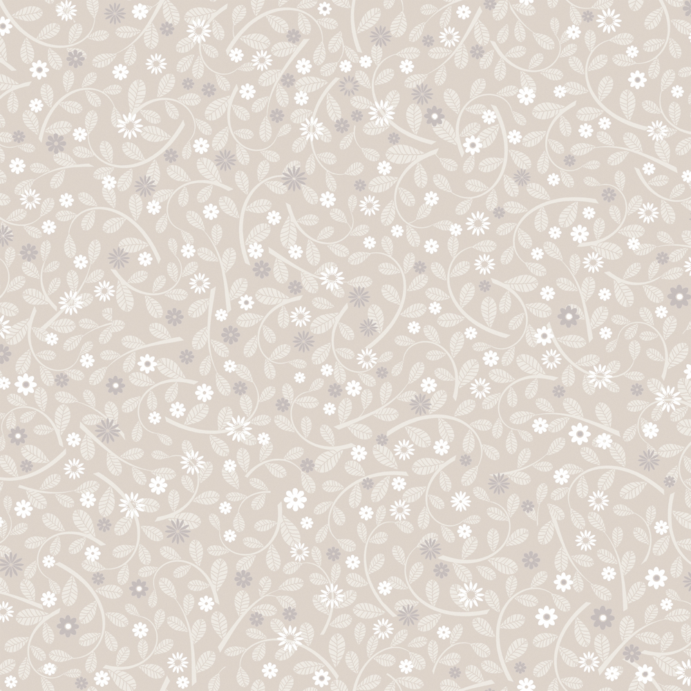 Neutral, Beige wallpaper with floral, , small patterns, leaf patterns
