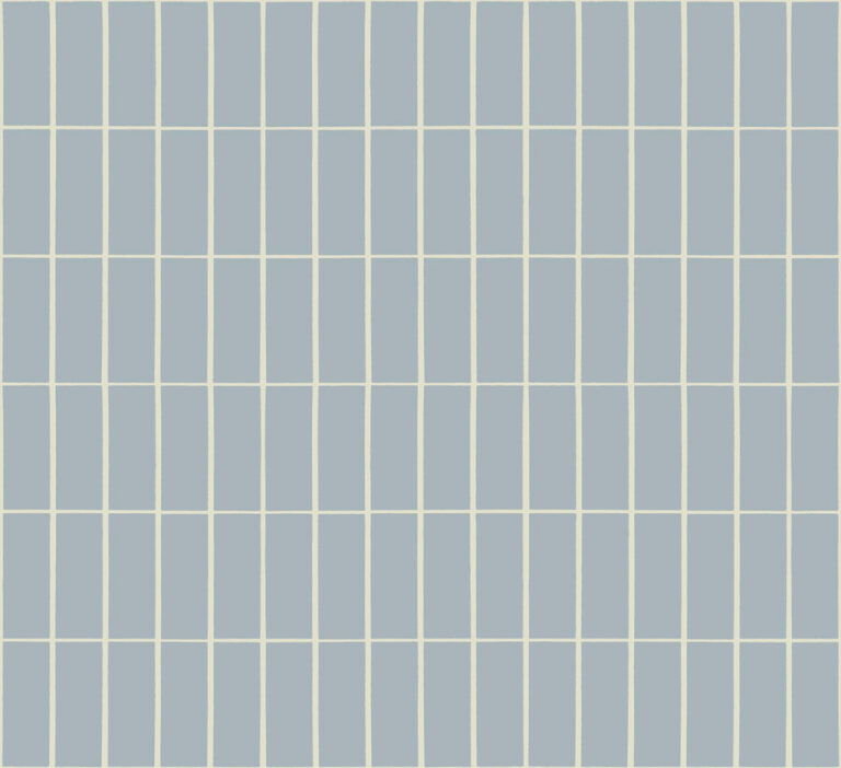 Blå tapet med Geometriskt, Rutigt mönster