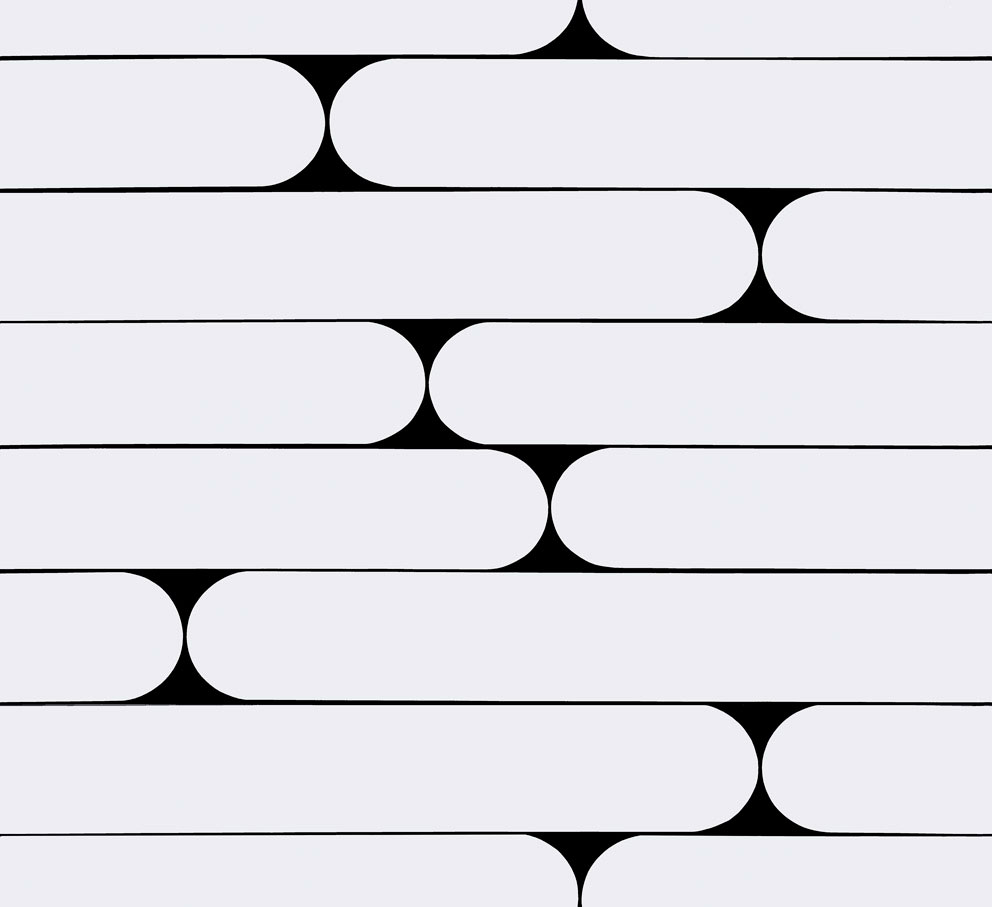 Black and White, Black Wallpaper with a Geometric Pattern