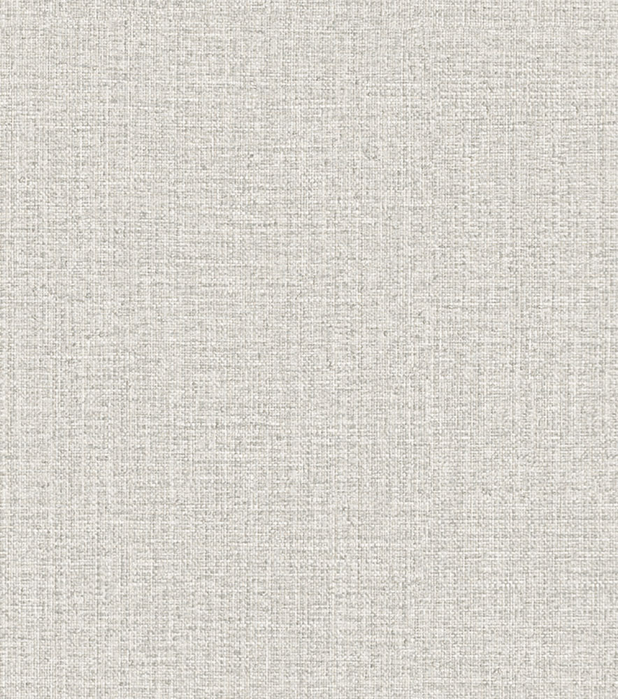 Gray wallpaper with a solid-color, linen pattern