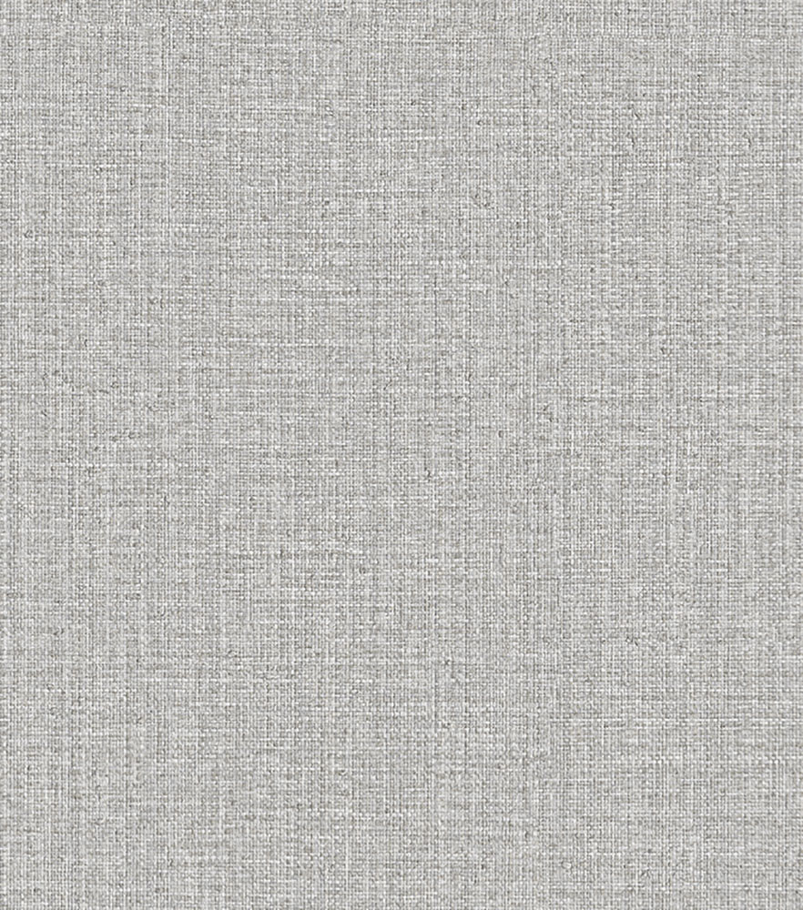 Gray wallpaper with a linen pattern