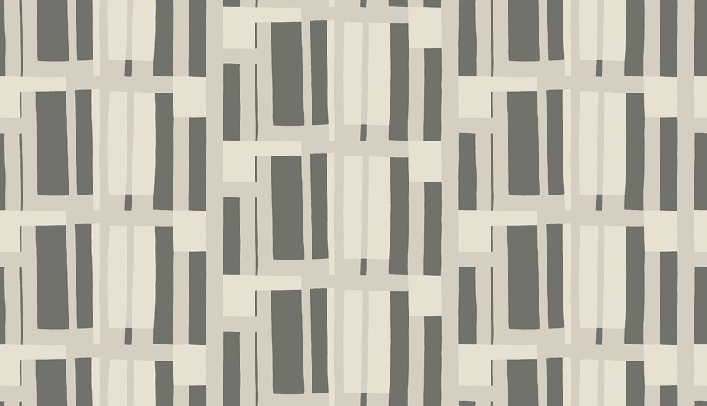 Beige tapet med Geometriskt, Retro mönster