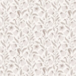 Beige tapet med Blommigt mönster