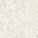 White Wallpaper with Animal Patterns