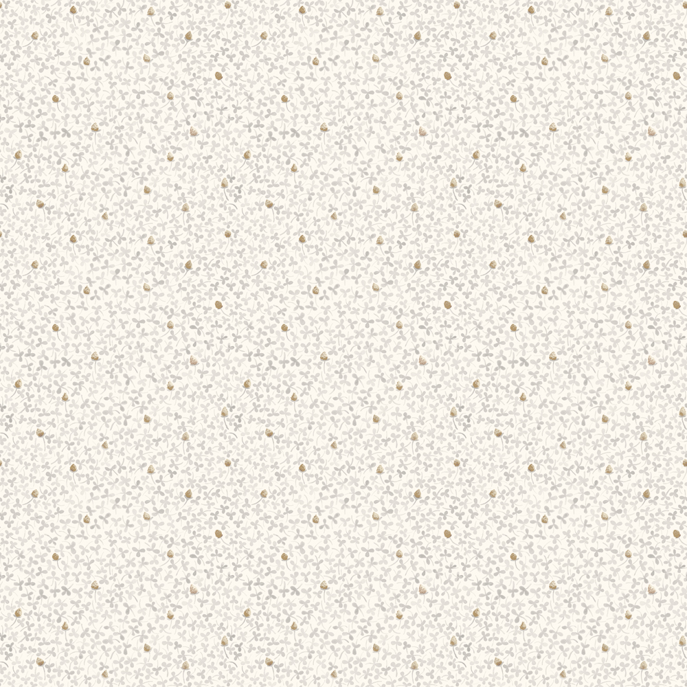 Neutral, white wallpaper with a small pattern