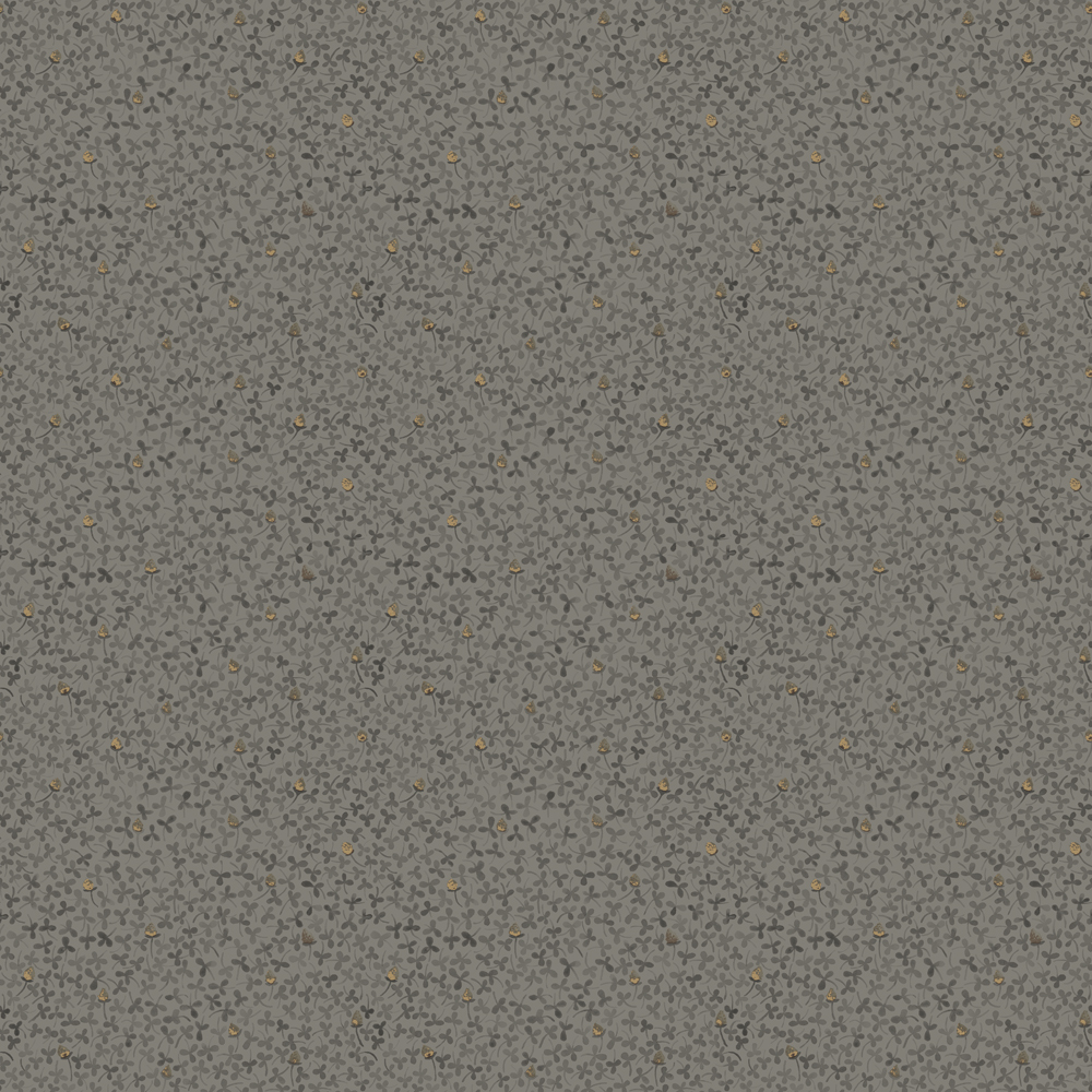Gray, brown wallpaper with a small pattern