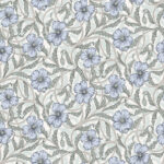 Neutral, Gray wallpaper with a floral, large-scale pattern