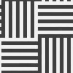 White and Black Wallpaper with a Geometric Pattern