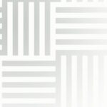 White wallpaper with a geometric pattern
