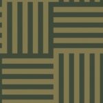 Green Wallpaper with a Geometric Pattern