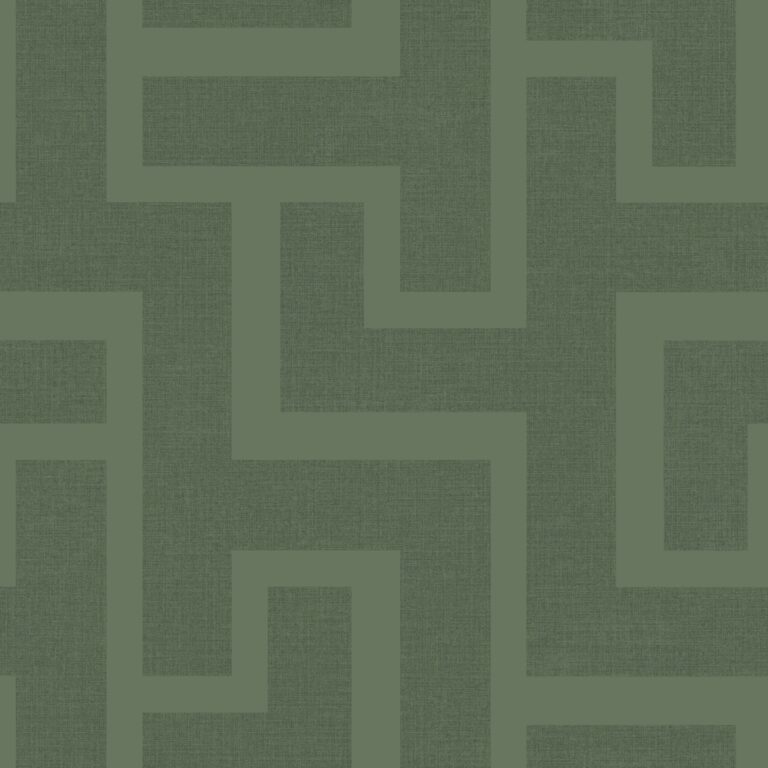 Grön tapet med Geometriskt mönster