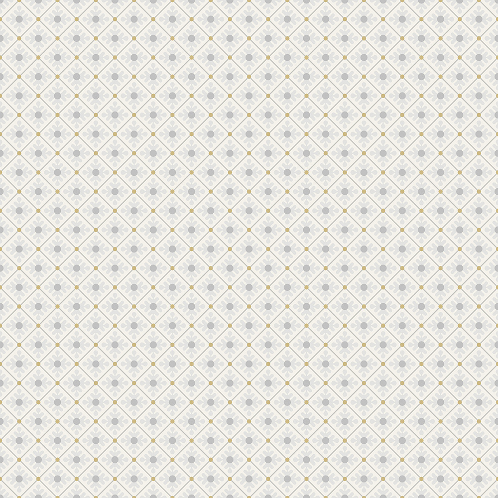 Gray, Gold wallpaper with a checkered, small-patterned design