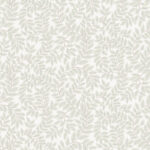 Gray, Neutral Wallpaper with a Leaf Pattern