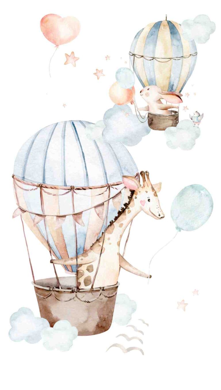 White wallpaper with Children, Animals, Figurative, Photo Wallpaper designs