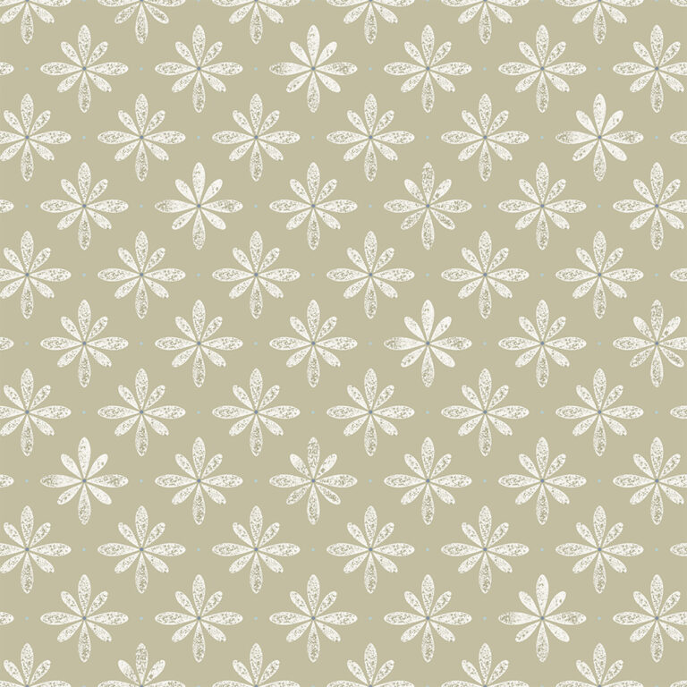 Green, Beige wallpaper with a floral pattern