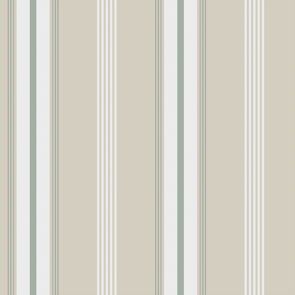 Beige, Grön, Neutral tapet med , Randigt mönster
