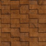 Copper Wallpaper with a Stone Pattern