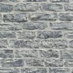 Gray Wallpaper with a Stone Pattern