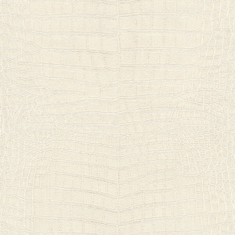 White Wallpaper with Animals, Solid-Color Pattern