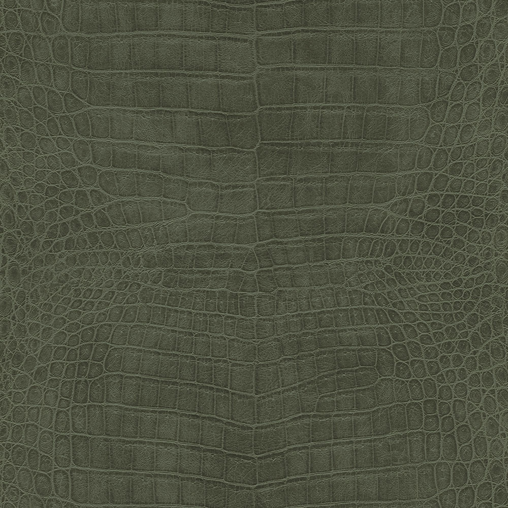 Green Wallpaper with Animals, Solid Color, Youthful Patterns