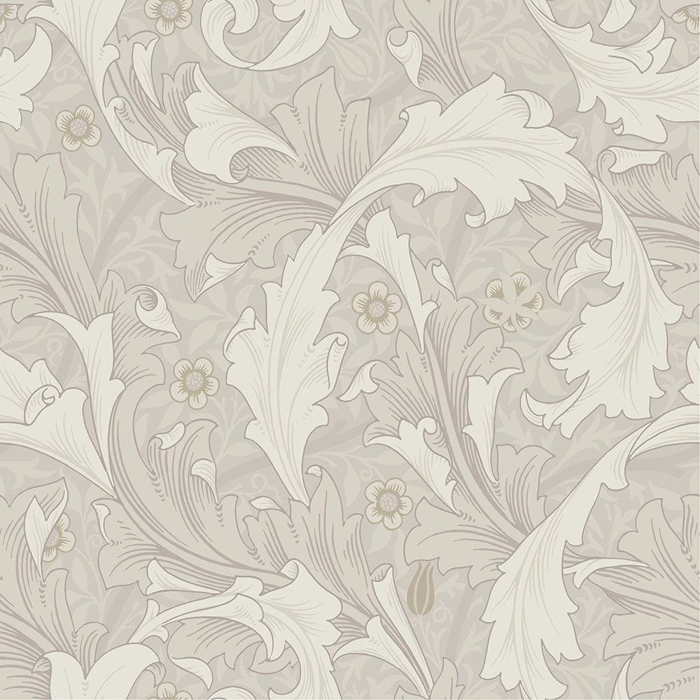 Beige, Neutral tapet med Blad mönster