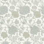 Beige, Multicolored Wallpaper with a Floral Pattern