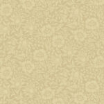 Yellow wallpaper with a floral pattern
