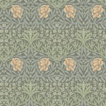 Multicolored wallpaper with a floral pattern