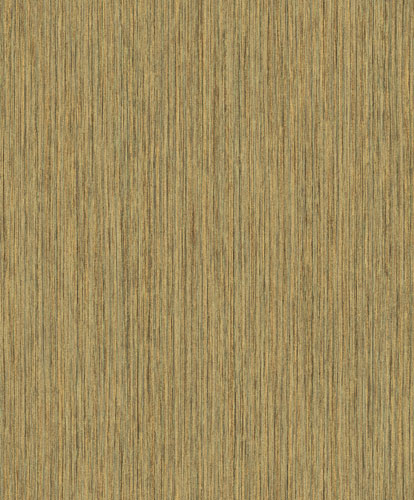 Gold Wallpaper with Solid Color, Linen Pattern