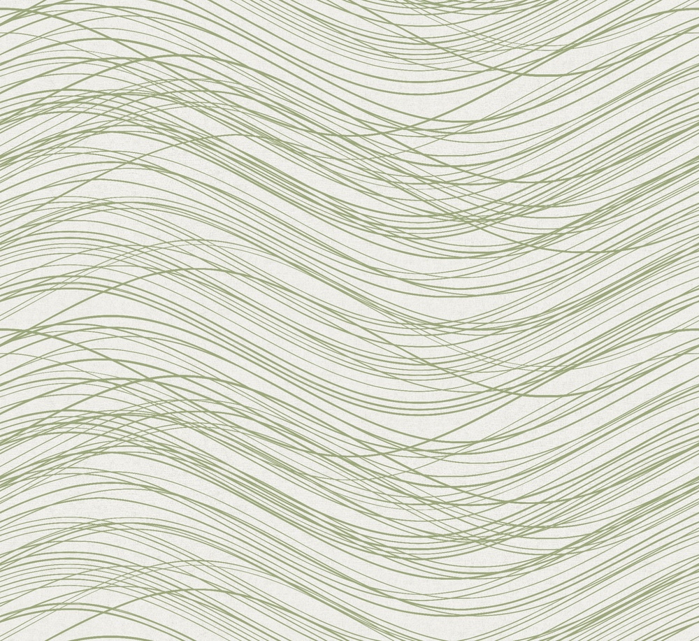 White wallpaper with a geometric pattern