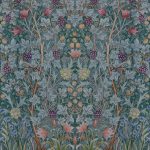 Blue, Multicolored Wallpaper with Animals, Floral, Photo Wallpaper Patterns