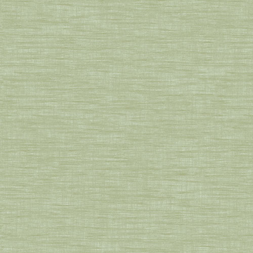 Green wallpaper with a solid-color, linen pattern