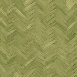 Green wallpaper with a leaf pattern