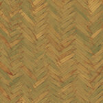 Green, Beige, and Red Wallpaper with a Leaf Pattern