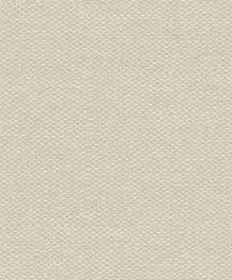 Beige wallpaper with a linen pattern