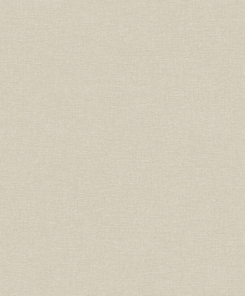 Beige wallpaper with a linen pattern