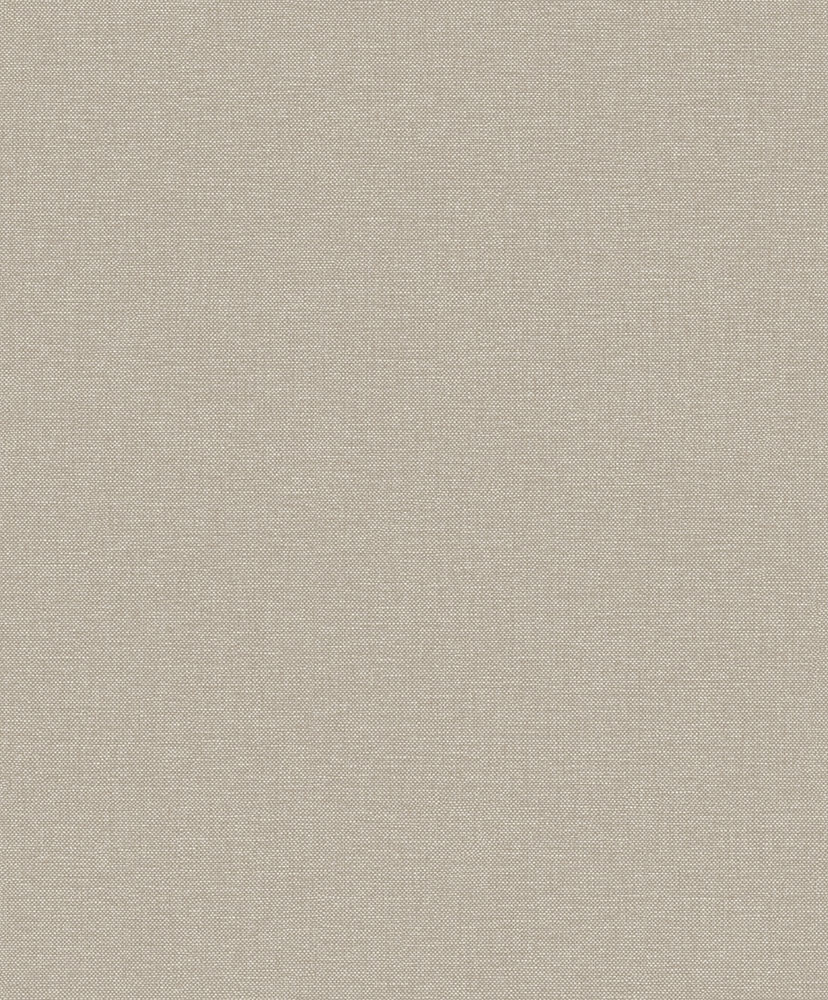 Beige wallpaper with a linen pattern