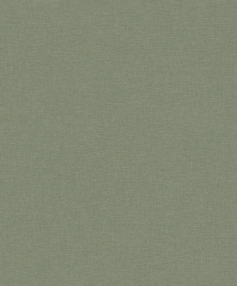 Green wallpaper with a linen pattern