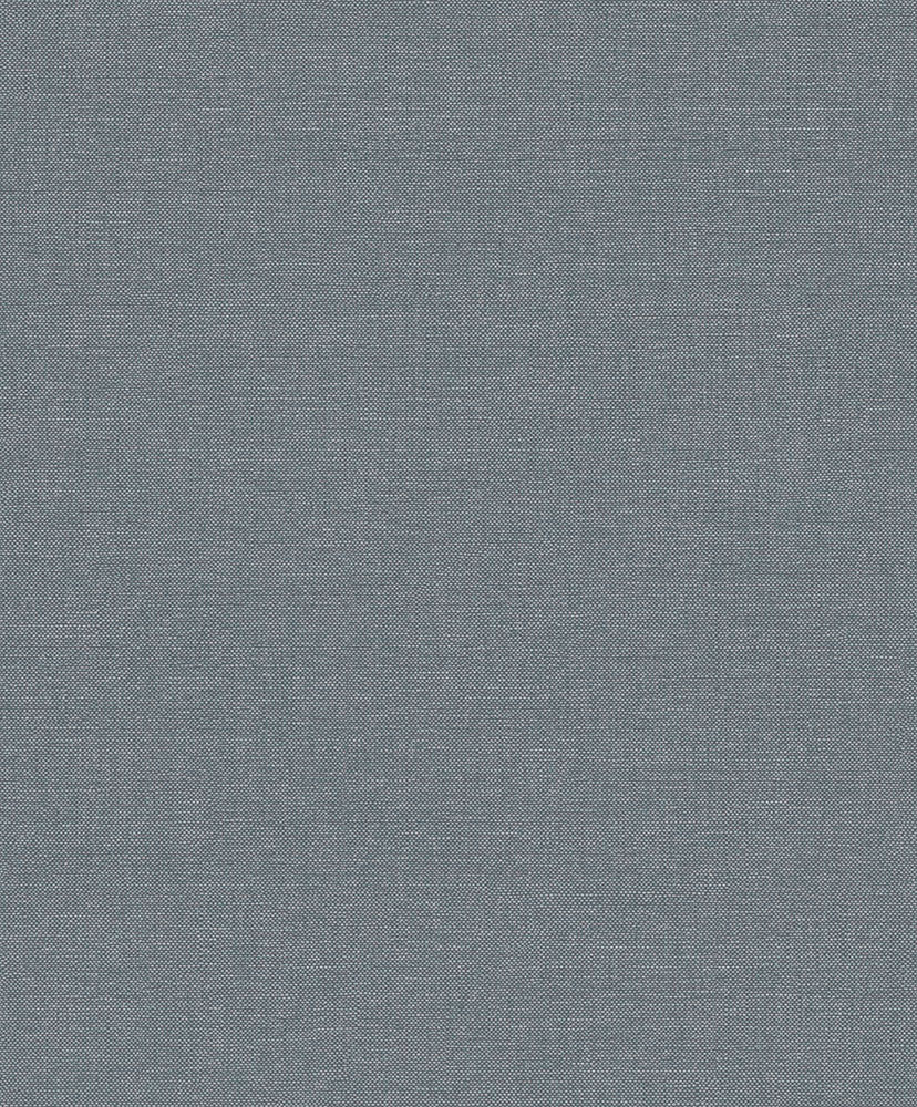 Blue wallpaper with a linen pattern