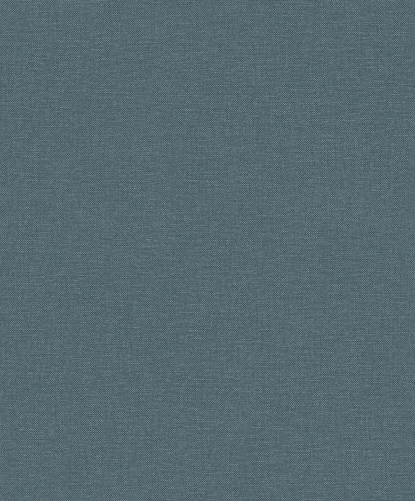 Blue wallpaper with a linen pattern